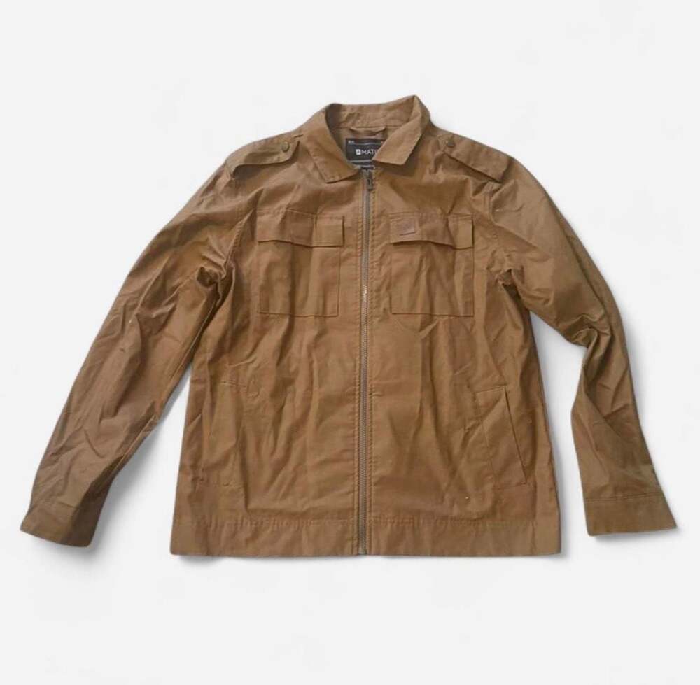 Matix Asher Military Style Utility Jacket Wood Brown